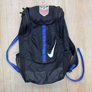 USED Nike USA Soccer USMNT USWNT Allegiance Shield Compact Backpack Black